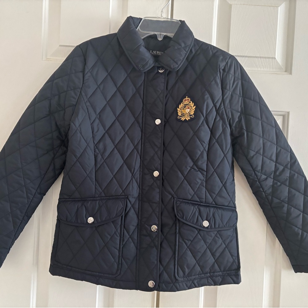 NWT Lauren Ralph Lauren Women’s Navy Quilted Jacket Size XS